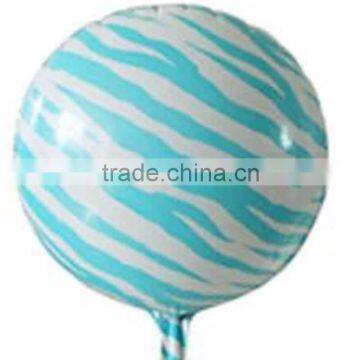 Hot! Multi-colors Zebra Stripes Foil Balloons , Wedding Birthday Party Balloons, 18inch inflatable Helium Ballons.