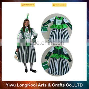 Top fashion carnival masquerade dress costume lovely green fairy cosplay costume