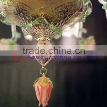 Fully Hand Crafted Flower Shape Crystal Chandelier photo-3