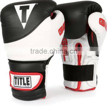 Boxing Gel Suspense Training Gloves - Black/White Crafted from select hides of full grain leather Boxing Gloves