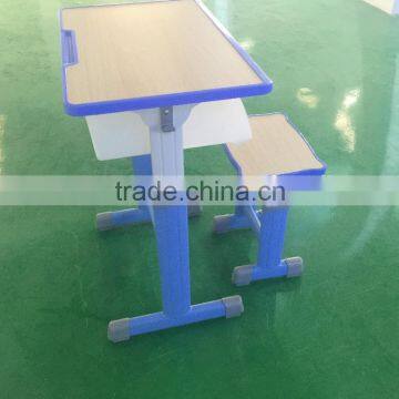 Adjustable School Desk and Chair School Furniture School Desk With Bench HXZY045 photo-2