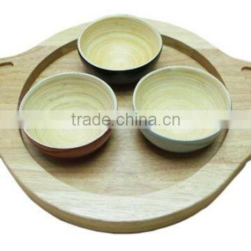 2015 high quality hot selling bamboo Multifunctional kitchen bowl Teppanyaki potholder