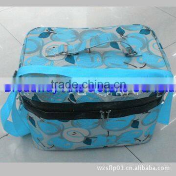 hight quality polyester cooler bag with zipper and shoulder strip