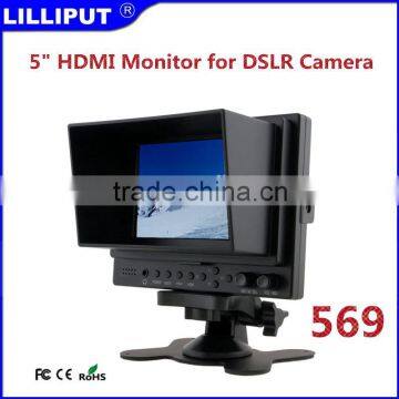 5 inch LCD with F970 Battery Adapter Portable hdmi Monitor