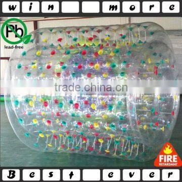 Inflatable water poll roller giant colorful inflatable roller, water roller ball