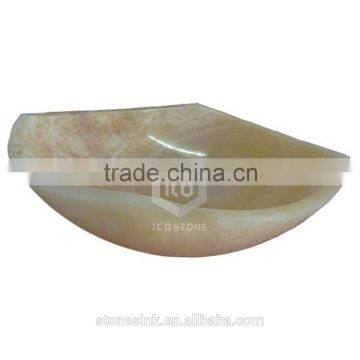Decorative bathroom marble onyx stone sink
