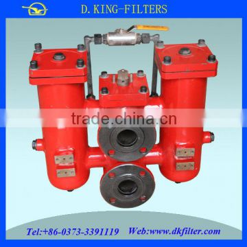 80 micron big flow duplex oil filter housing