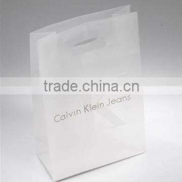 custom printed frosted plastic shopping bag