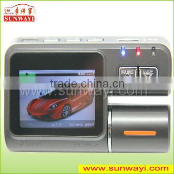 4 digital zoom car black box with 2.0 inch TFT screen and two camera