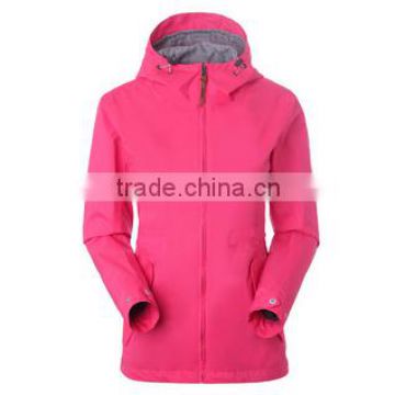 Custom women windproof hoody outdoor jacket