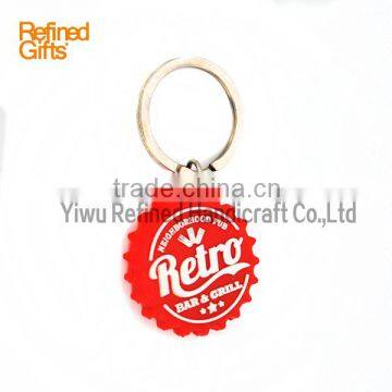 Creative red Blue shell keychain Personalized pvc rubber sun Capsule Keychain