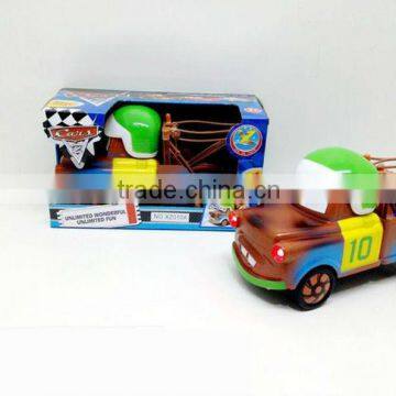 friction cartoon car with battery