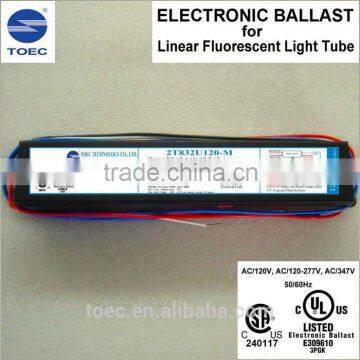 2*32W,120-277V Electronic Ballast for T8 Fluorescent Lamp