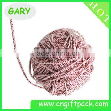 Red and Pink Mixed Round Polyester Elastic String for Packaging