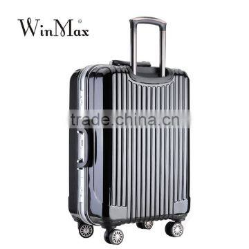 Classics Black Framed Closure Durable ABS Travel Luggage photo-5