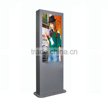 70 Inch Outdoor touch screen Kiosk Advertising Lcd Dustploof Anti Aglare Sun Bright