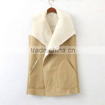 cheap china wholesale clothing collar frizzled feather vest