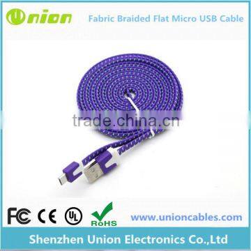 3FT USB to Micro Data Sync Charging Cable Cord for your phone/PDA/tablet-Purple