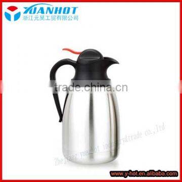 High quality double wall stainless steel vacuum coffee pot with handle