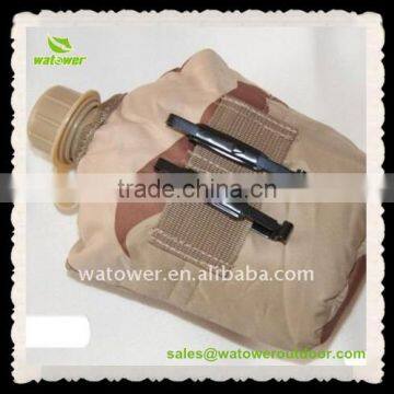 PE army Canteen with cover and cup,Water Bottle,1L plastic canteen