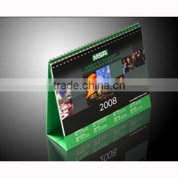 spiral binding table and desk calendar /calendar printing service for new year gift
