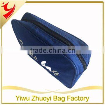 Promotion 600D Polyester Blue Cosmetic Bag Wholesale