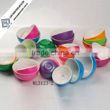 Wholesale food grade colorful ceramic small bowl sets