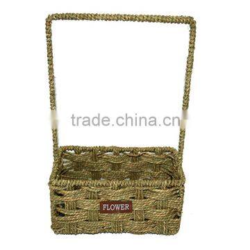 fashion and popular hang rattan flower basket storage basket for garden design