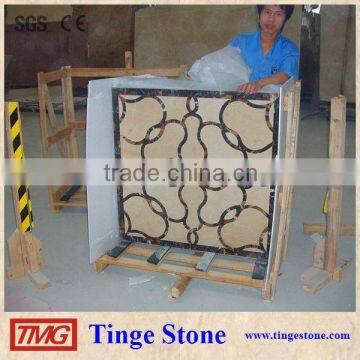 Square table tops coffe table waterjet designs