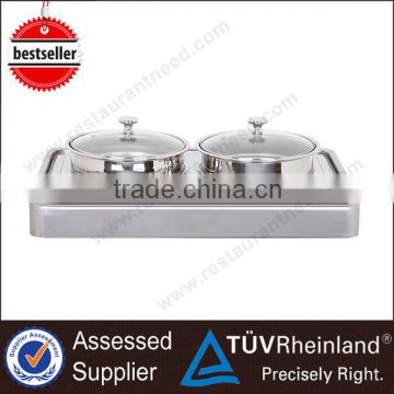 Guangzhou Stainless Steel Soup Station Electric Buffet Chafer