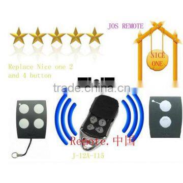 NICE ONE 433 MHz four button rolling code remote control transmitter