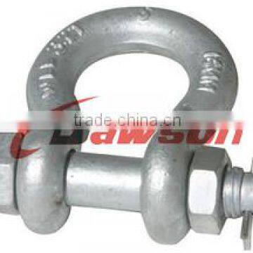 high tensile bolt type anchor shackle bow shackle for sale