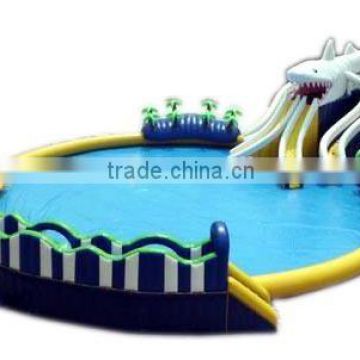 2016 hot kids inflatable water playground