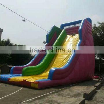 2015 hot commercial pink inflatable slide