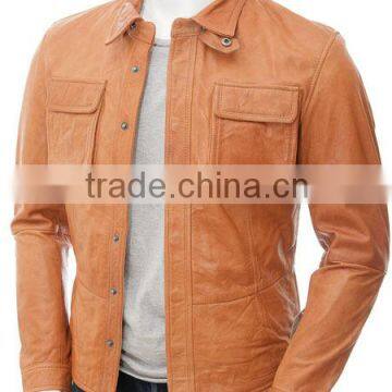 autumn mens laster short leather jackets