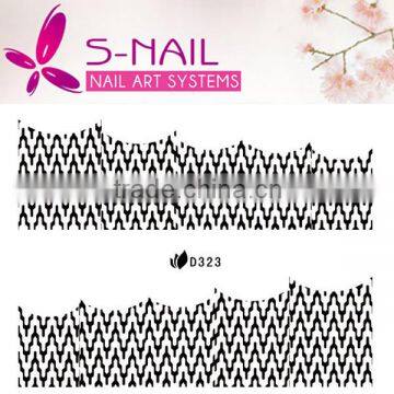 2016 lace nail art belt 3d small false nail sticker many style French Manicure