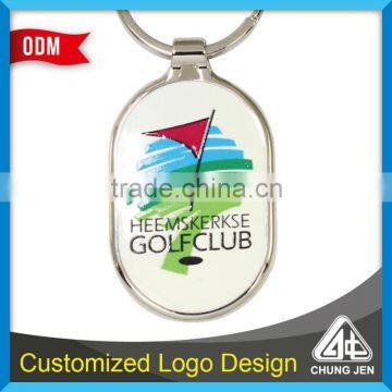 High Quality Unique golf club printing keychain holder