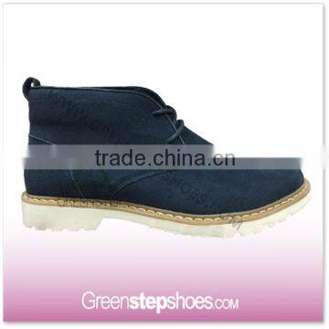 Casual Dark Blue Genuine Leather Shoe