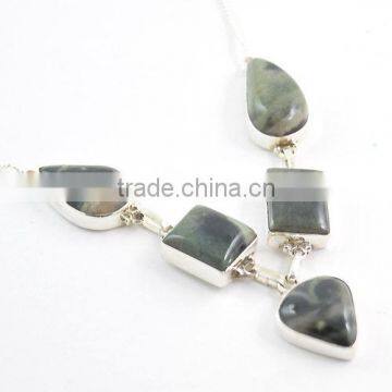 Ocean Jasper jewelry 925 silver necklace Silver 925 gemstone wholesale jewelry Jaipur jewelry