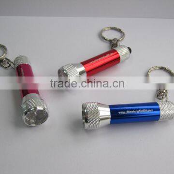 Aluminum metal led keychain light with carabiner