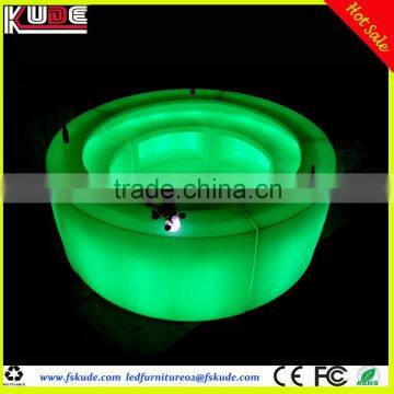 Modern Illuminated LED Curved Bar Counter for Circle Round Bar Table photo-2