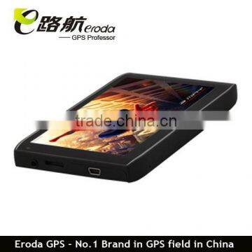 Handheld GPS navigation device with 5inch TFT touchscreen and FM transmitter