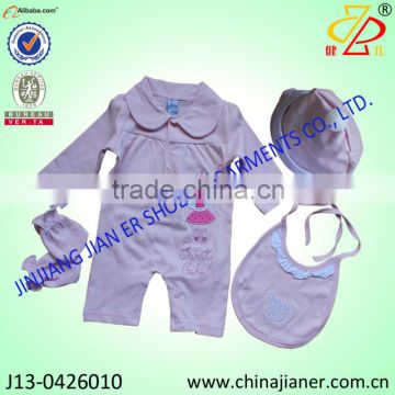 2014 new style cheap clothing china wholesale baby romper set