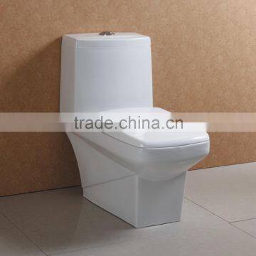 Modern White Finished Wash Down Freestanding Water Closet