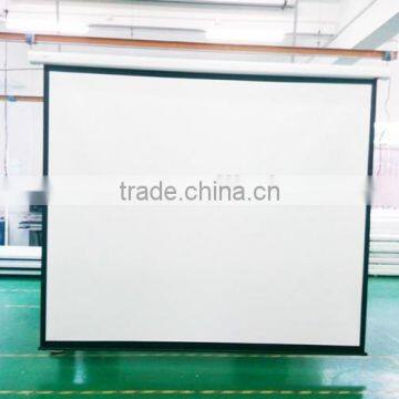 Best price steel case motorized projector screen with matte white for Business meeting and class room