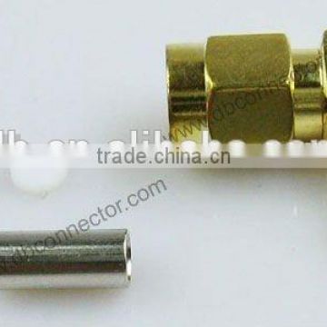 Telecommunication RF connector male plug straight sma connector