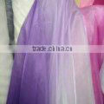 shiny korea organza fabric for wedding dress/curtain/scarf