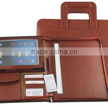 A4 Leather Portfolio Folder Leather Portfolio Folder Top Quality Business Portfolio Folder With Calculator photo-3