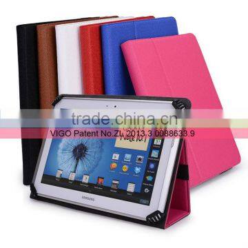 Universal Book Style Cover Case with Built-in Stand [Accord Series] for Toshiba Excite X10 Inch Android Tablet