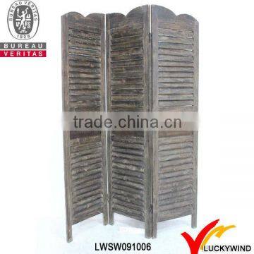 Luckywind Reproducton Vintage Wood Folding Screen